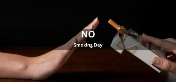 No Smoking Day [धूम्रपान निषेध दिवस]